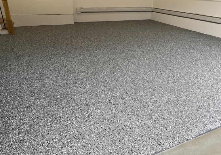 Seamless waterproof floor coating